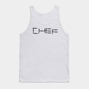 Chef Knife Typography Tank Top